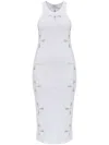 Coperni Petal Embroidered Tank Dress Woman White