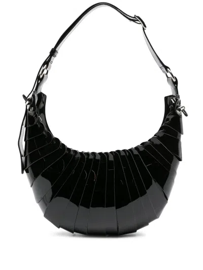 Coperni Petal Shoulder Bag In Black