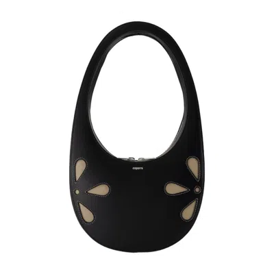Coperni Petal Swipe Purse In Black