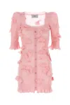 Coperni Blue Knitted Butterfly Minidress