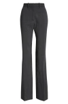 Coperni Pinstripe Tailored Straight Leg Stretch Wool Trousers In Grey