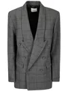 Coperni Double-breasted Tailored Jacket In Grey