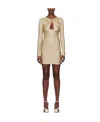 Coperni Women Twisted Cut-out Mini Dress In Nude