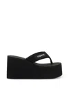 Coperni Platform Sole Open Toe Flat Slides In Black