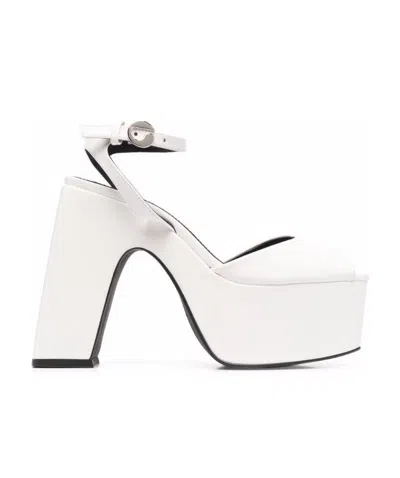 Coperni Platform-sole Sandals In White