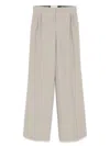 Coperni Pleat-detail Trousers In Neutrals
