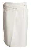 Coperni Pleated Circular Midi Skirt In White