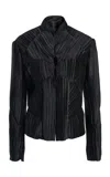 Coperni Pleated Jacket In Black