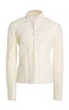 Coperni Pleated Jacket In White