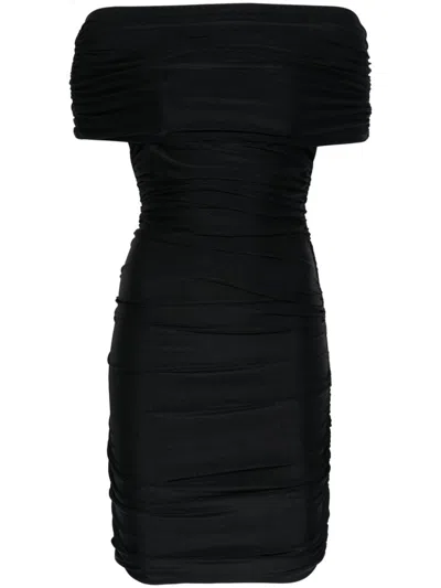 COPERNI PLEATED OFF-SHOULDER MINI DRESS