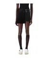 Coperni Pleated Uniform Belted Skirt In Black