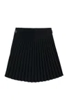 Coperni Pleated Uniform Mini Skirt In Black