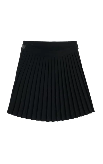 Coperni Pleated Uniform Mini Skirt In Black