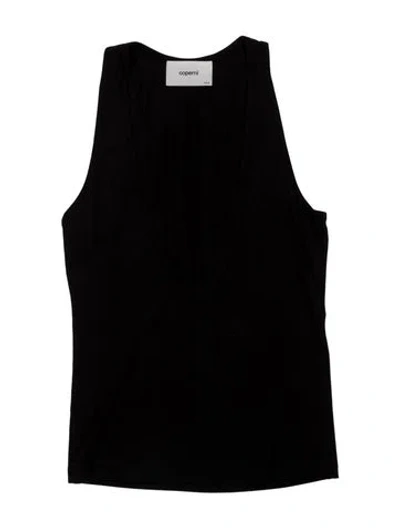 Pre-owned Coperni Plunge Neckline Sleeveless Top In Black