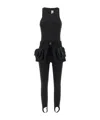 Coperni Synthetic Fabric Tracksuit With Utility Belt In Black