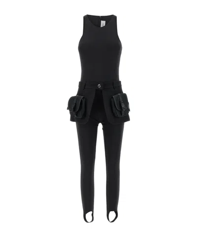 COPERNI COPERNI POCKET-DETAILED SLEEVELESS SLIM SUIT