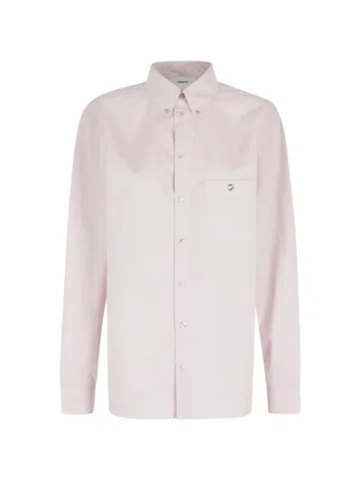 Coperni Long Sleeve Shirt Straight Cut Chest Pocket In Pink