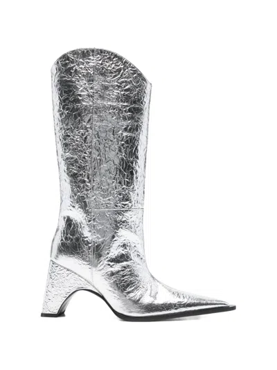 Coperni Pointed Cowboy Boot In Gray