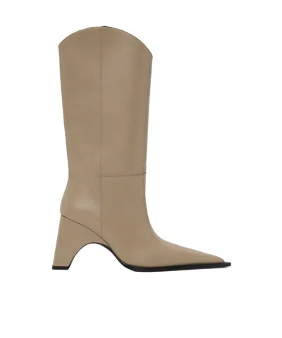 Coperni Pointed Toe Boots In Beige