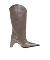 Coperni Taupe Cowboy Bridge Tall Boots In Neutral