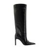 Coperni Pointed-toe Leather Boot In Black