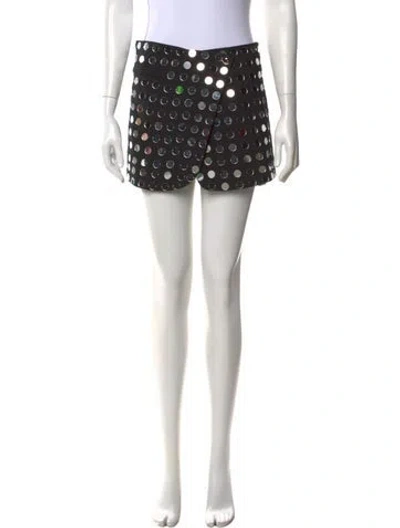 Pre-owned Coperni Polka Dot Print Mini Skirt In Black