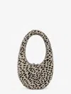Coperni Ponyhair Oval Handbag Top Handle In Multi