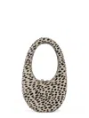 Coperni Ponyhair Oval Handbag Top Handle In White