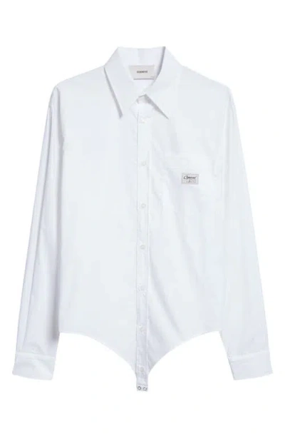 COPERNI COPERNI POPLIN BUTTON-UP BODYSUIT