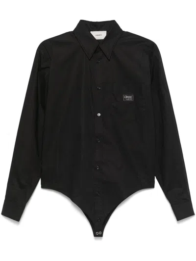 Coperni Poplin Shirt In Black