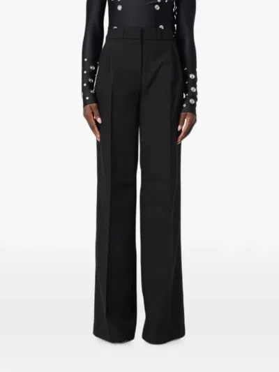 Coperni Pressed-crease Wide-leg Trousers In Black