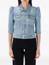 Coperni Tailored Jacket Puffed Sleeves In Blue