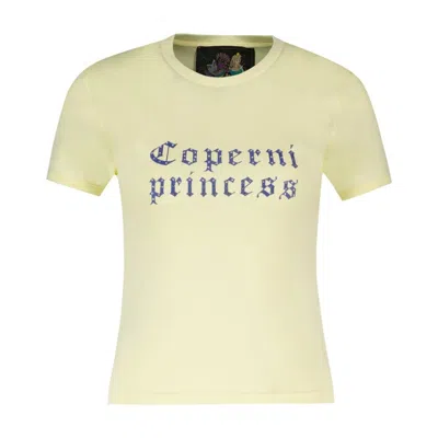 COPERNI COPERNI PRINCESS T-SHIRT - COTTON - YELLOW