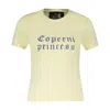 Coperni Princess T-shirt In Yellow