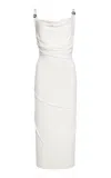 Coperni White Logo Maxi Dress In White