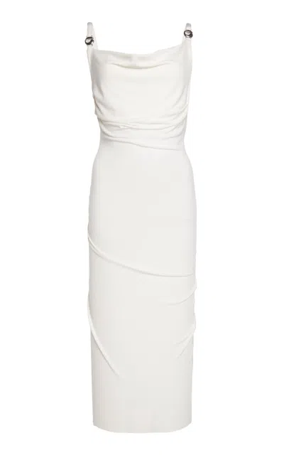 Coperni White Logo Maxi Dress