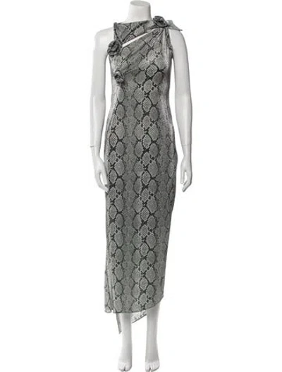 Pre-owned Coperni Printed Long Dress In Multi