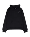 Coperni Printed Long-sleeved Hooded Sweater In Black