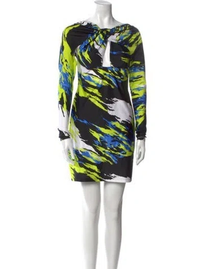 Pre-owned Coperni Printed Mini Dress In Multi