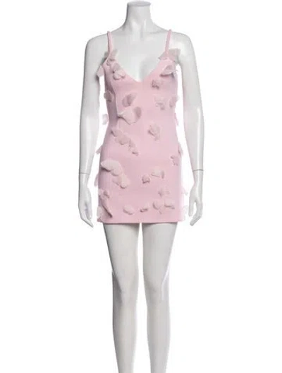 Pre-owned Coperni Printed Mini Dress In Pink