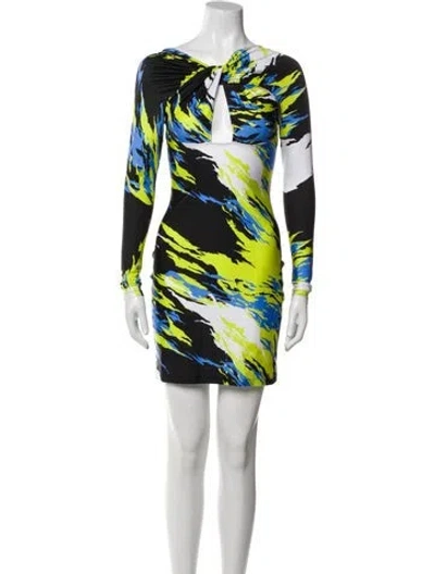 Pre-owned Coperni Printed Mini Dress W/ Tags In Multi