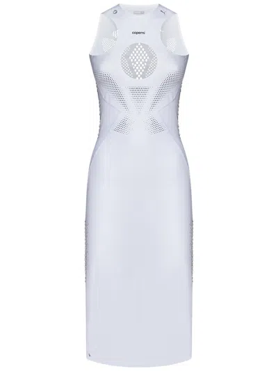 Coperni X Puma Cut-out Detail Midi Dress In Blue