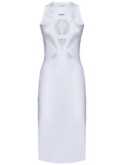 Coperni X Puma Cut-out Detail Midi Dress In Blue