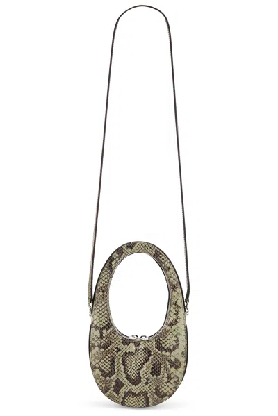 Coperni Python Printed Crossbody Mini Swipe Bag In Multi