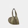 COPERNI COPERNI PYTHON PRINTED MINI HEART TOTE BAG