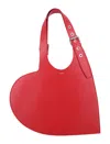 Coperni Red Belt Heart Tote In Red