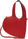 Coperni Heart-shaped Bag With Minimalist Design In Red