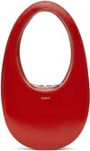 Coperni Red Gloss Mini Swipe Bag In Red