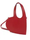 Coperni Heart-shaped Red Calfskin Tote Bag With Adjustable Handle In Red