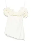 Coperni Sleeves Off-the-shoulder Ruffled Top
